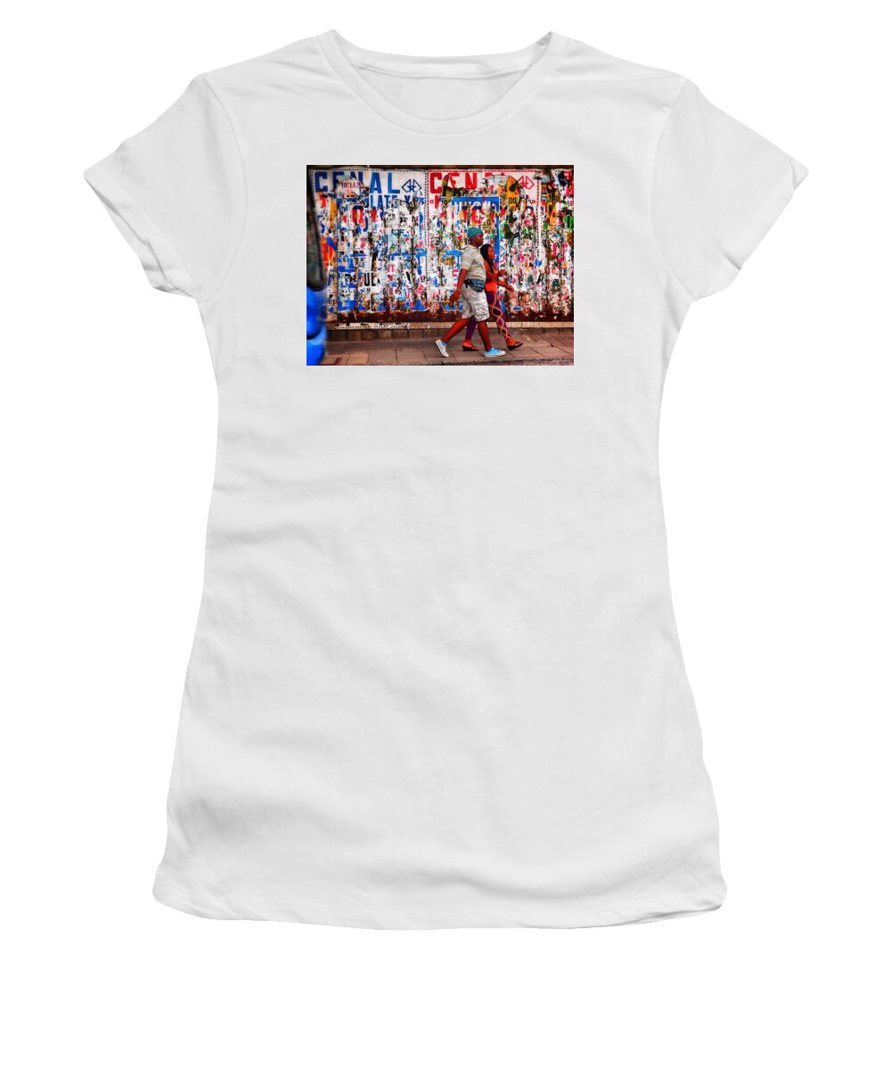 Cenal Truckin Women's T-Shirt featuring the photograph CENAL Truckin' by Skip Hunt