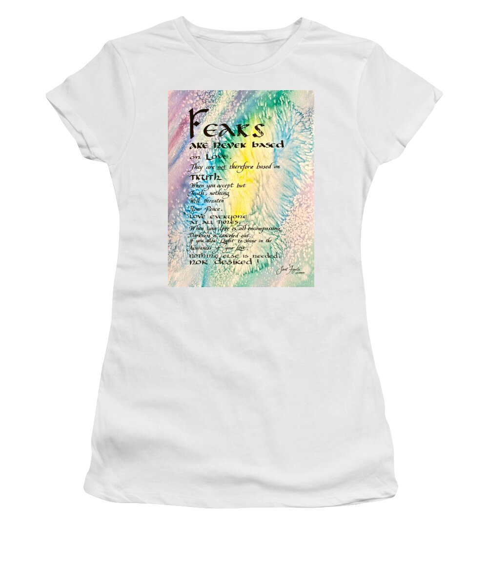 Colors Women's T-Shirt featuring the painting Fears by Frank SantAgata
