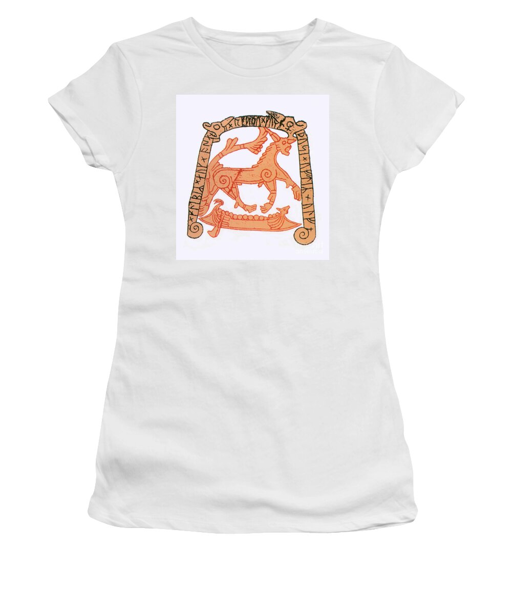 History Women's T-Shirt featuring the photograph Fenrir by Photo Researchers