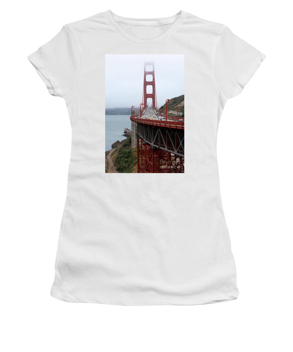 San Women's T-Shirt featuring the photograph Golden Gate Bridge by Daniel Knighton