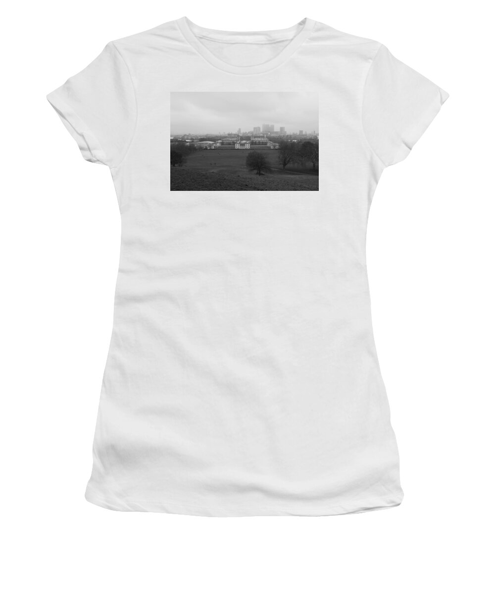Greenwich Women's T-Shirt featuring the photograph Greenwich View by Maj Seda