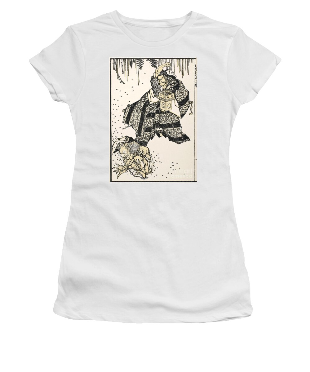 1816 Women's T-Shirt featuring the photograph Hokusai: Setsubun, 1816 by Granger