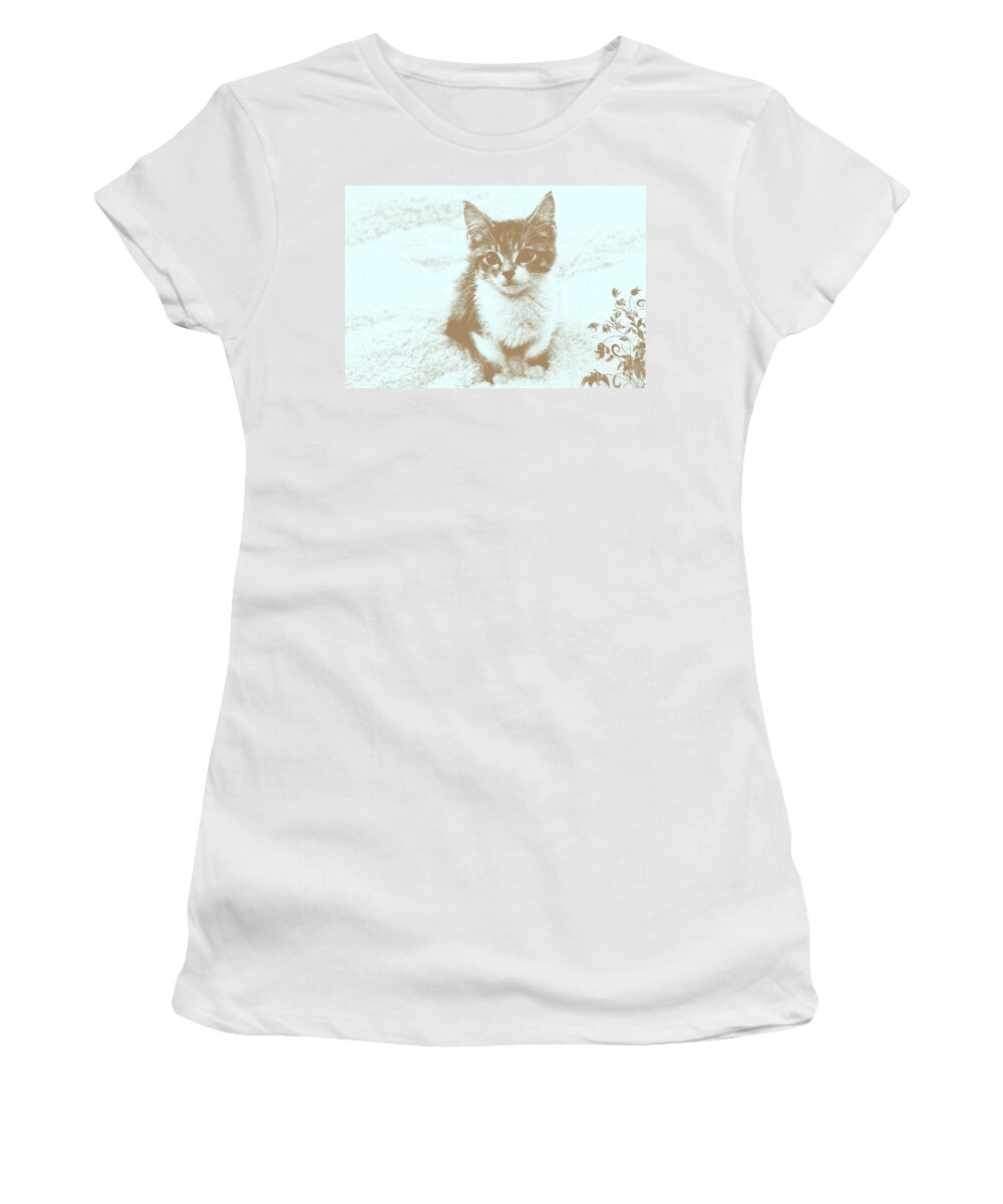 Animal Women's T-Shirt featuring the digital art I Miss You by Teresa Zieba