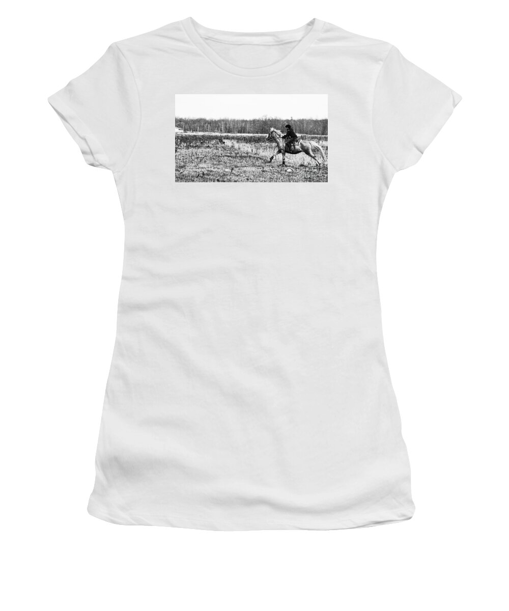 Horse Women's T-Shirt featuring the photograph Let Freedom Rein by Traci Cottingham