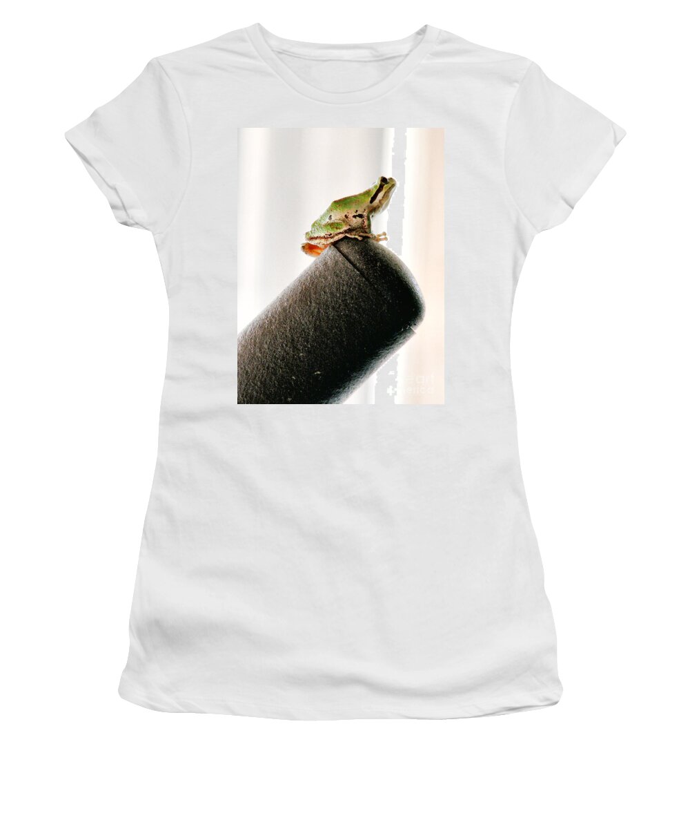 Frog Women's T-Shirt featuring the photograph Now What? by Rory Siegel