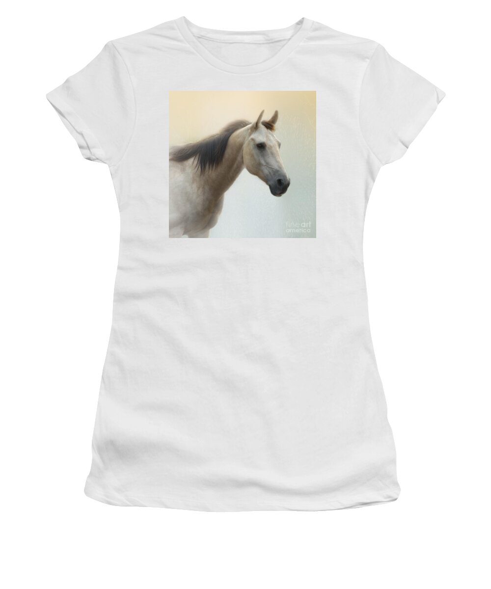 Horse Women's T-Shirt featuring the photograph On a Summer Day by Betty LaRue