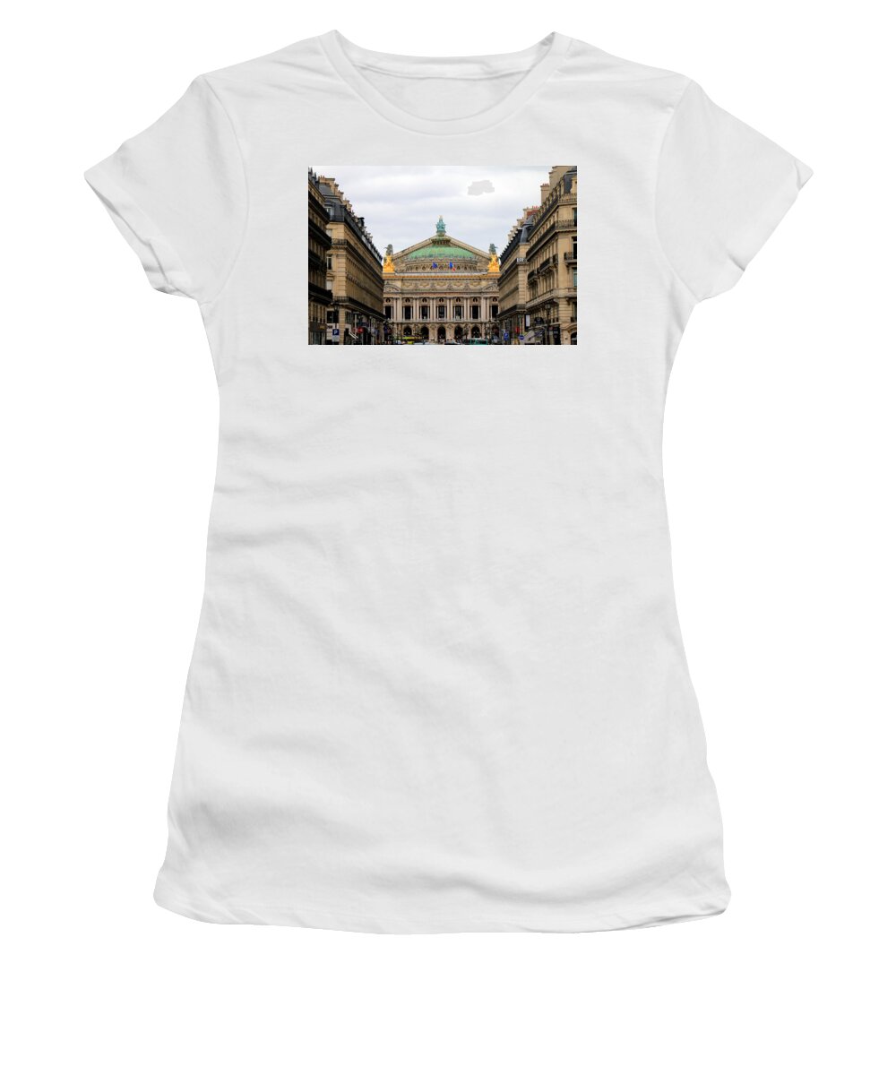 Paris Women's T-Shirt featuring the photograph Paris Opera 2 by Andrew Fare