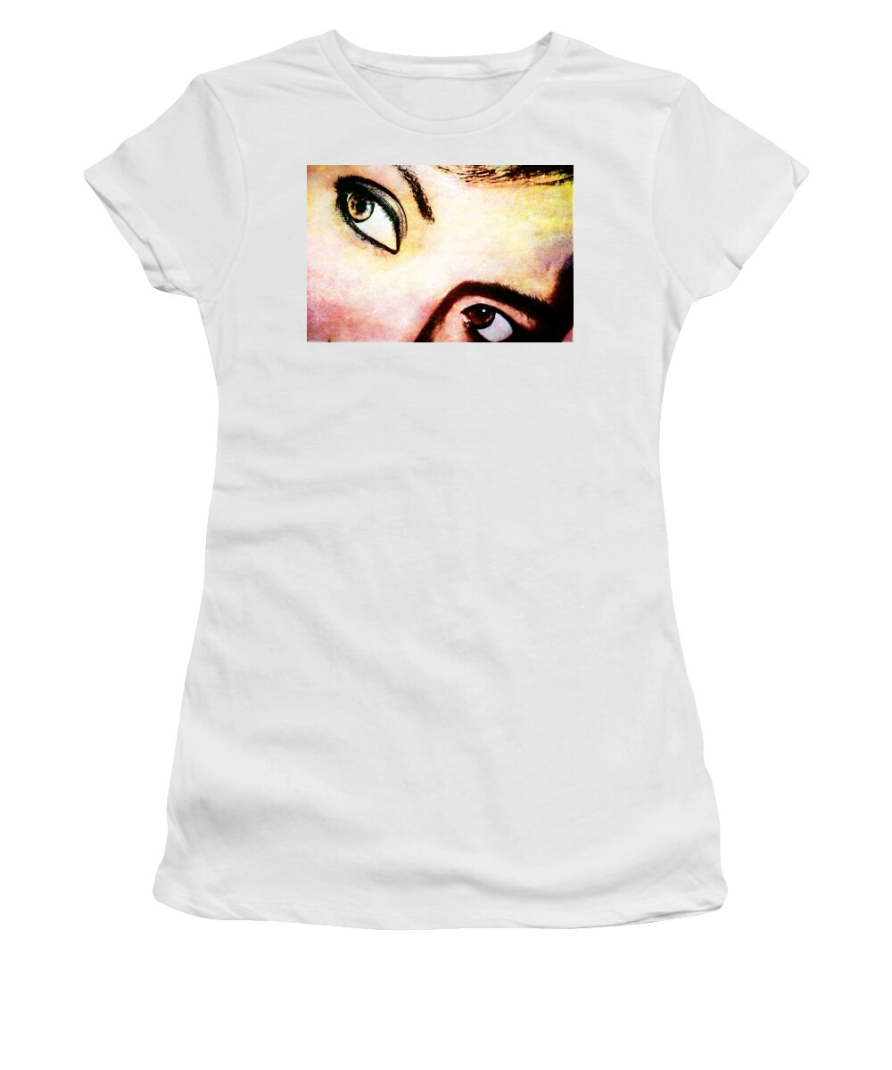 Eyes Women's T-Shirt featuring the photograph Passionate Eyes by Ester McGuire