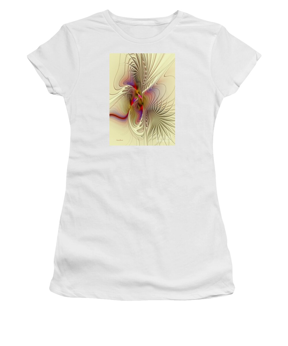 Passions Women's T-Shirt featuring the digital art Passions and Desires by Deborah Benoit