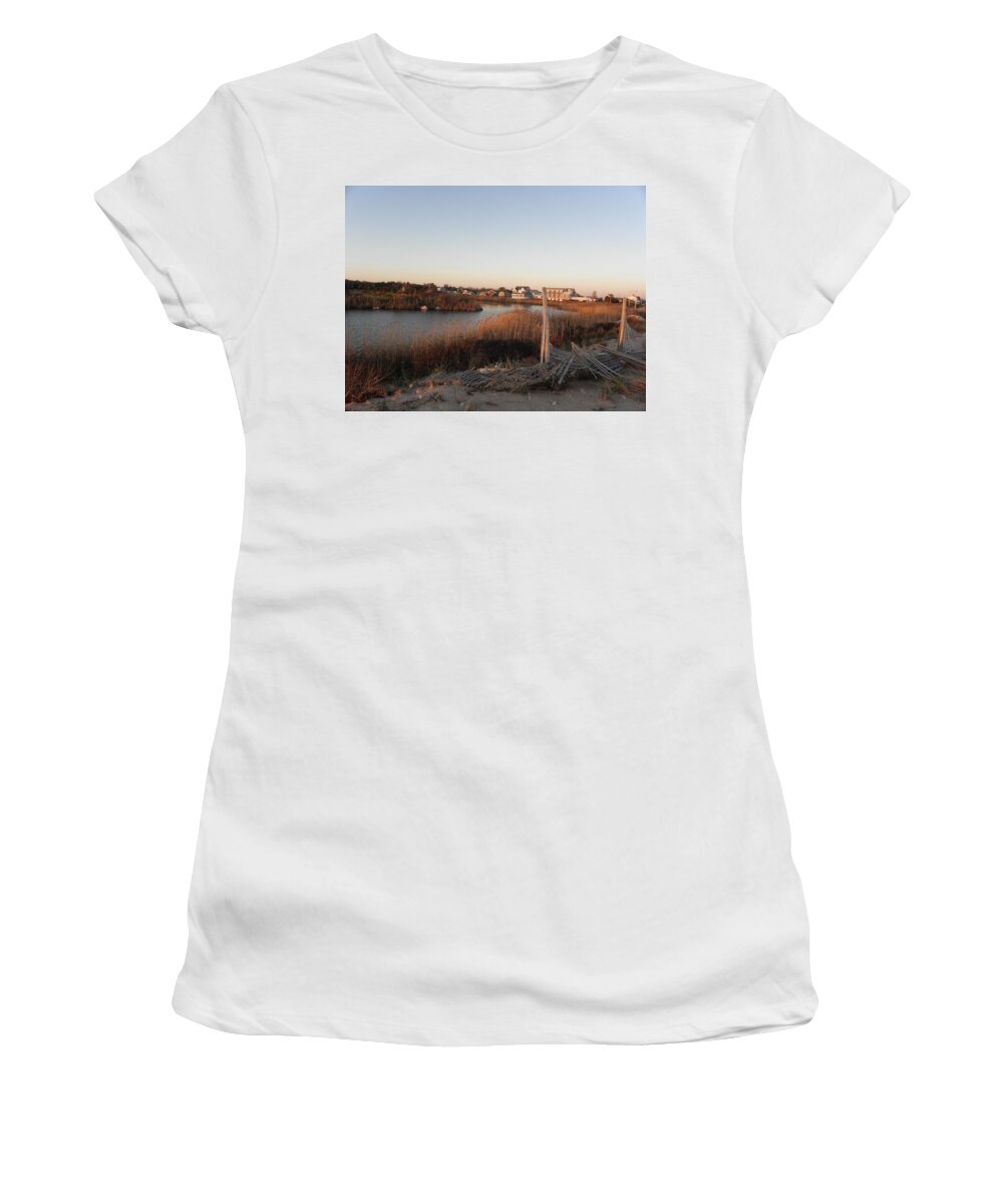 Inlet Women's T-Shirt featuring the photograph Scenic Inlet by Kim Galluzzo
