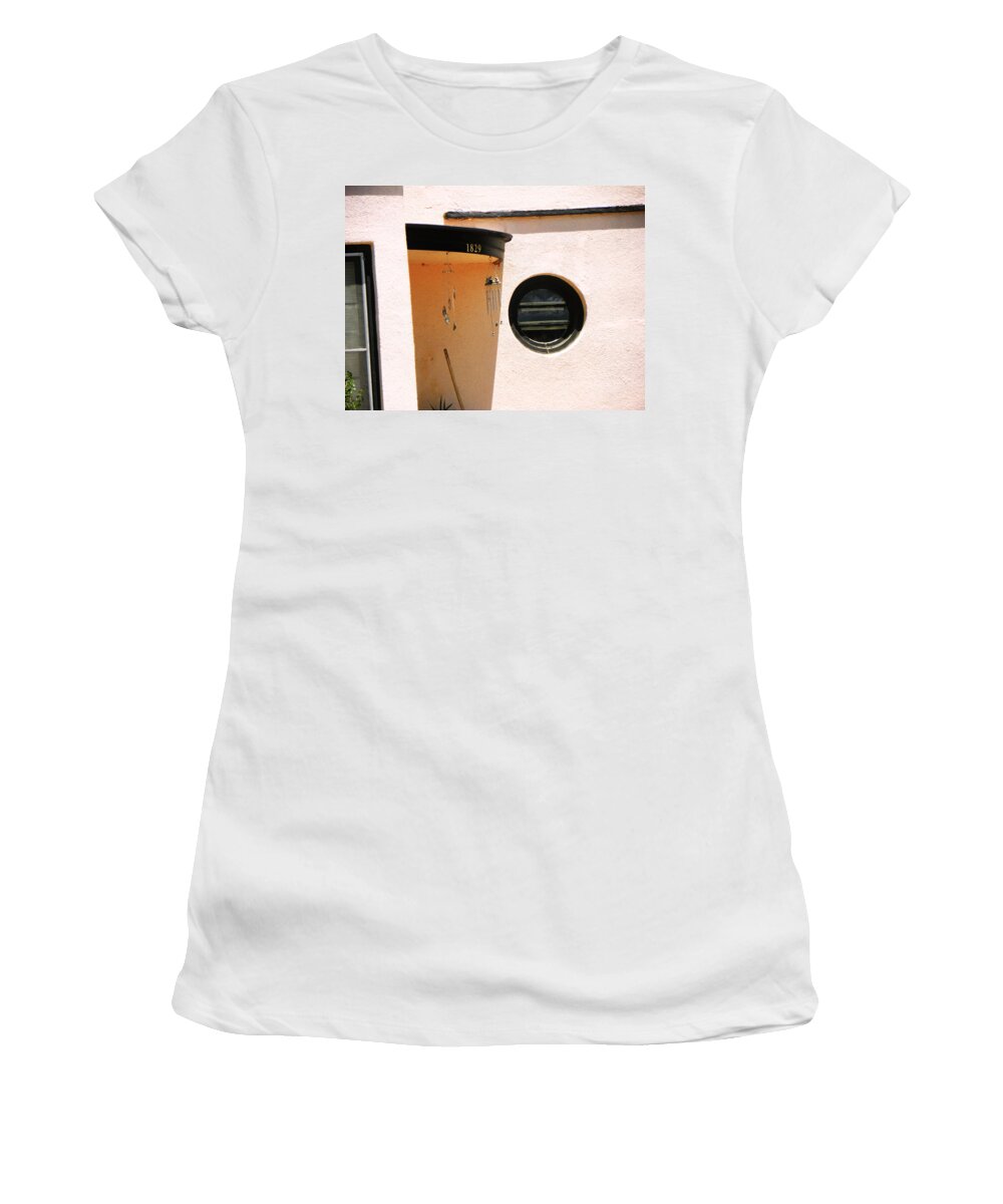 Abstract Women's T-Shirt featuring the photograph Shadows in the Wind by Lenore Senior