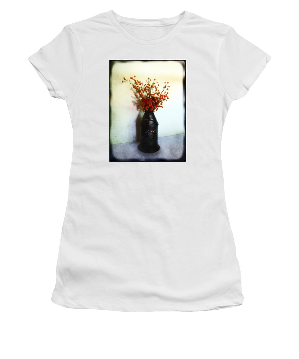 Still Life Women's T-Shirt featuring the photograph Still Life with Berries by Judi Bagwell
