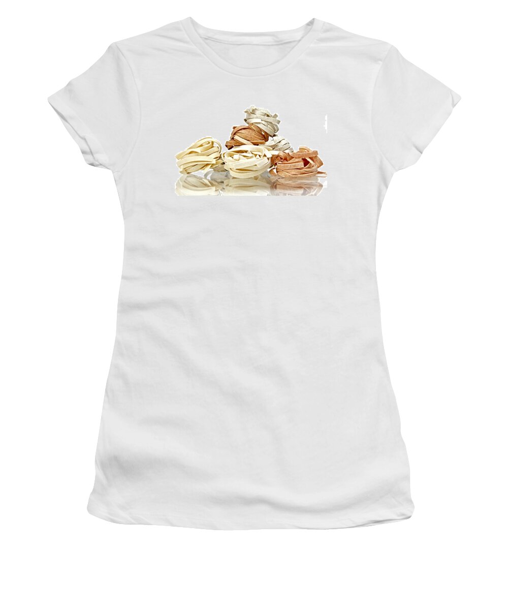 Tagliatelle Pasta Women's T-Shirt featuring the photograph Tagliatelle by Joana Kruse