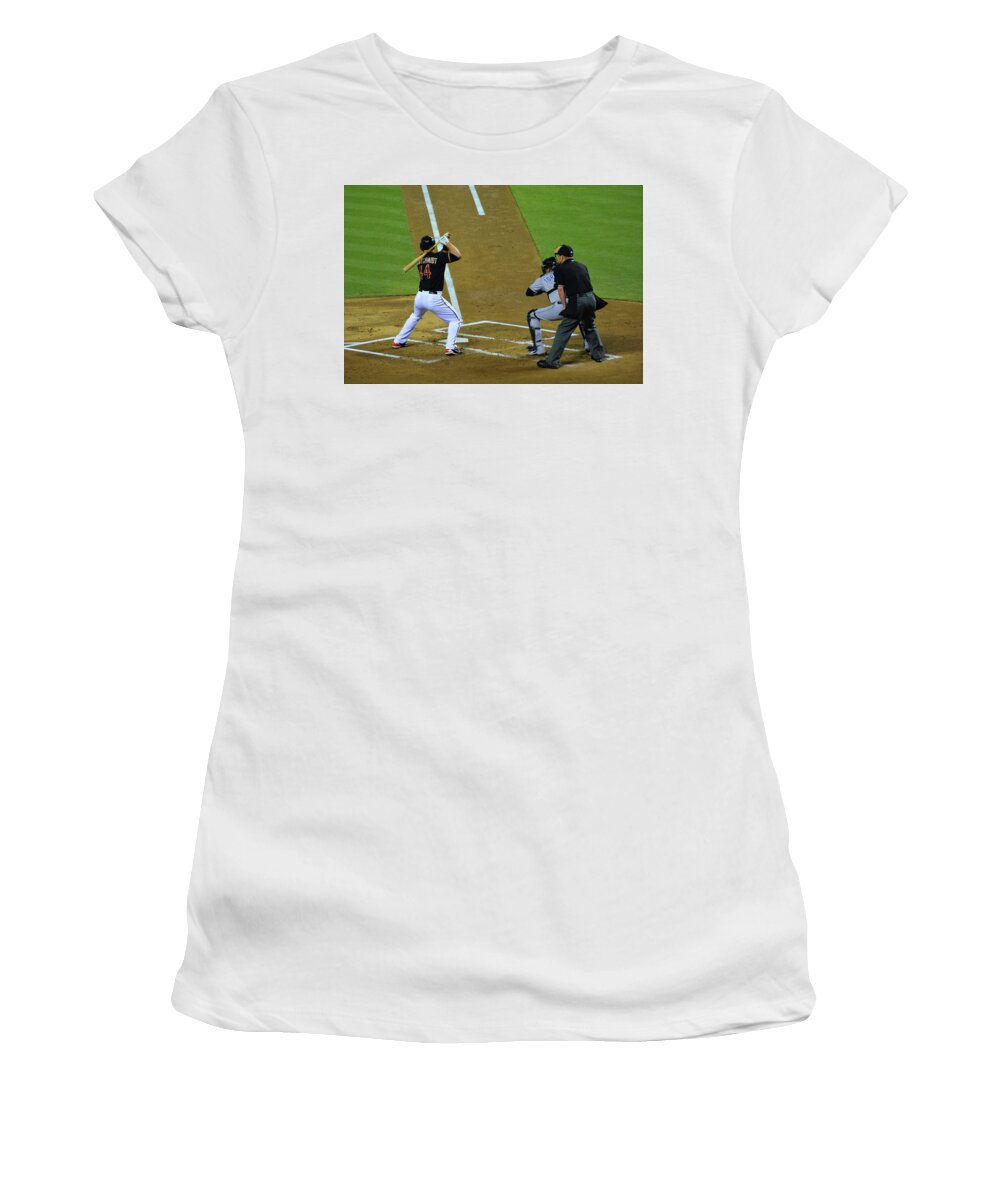 Arizona Diamondbacks and New York Mets Women's T-Shirt by Nancy