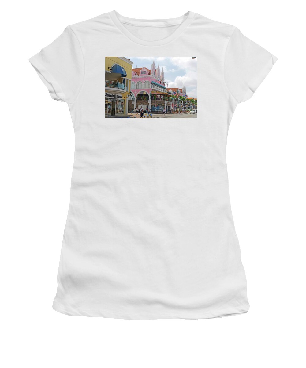 Oranjestad Women's T-Shirt featuring the photograph Aruba #1 by Gary Wonning