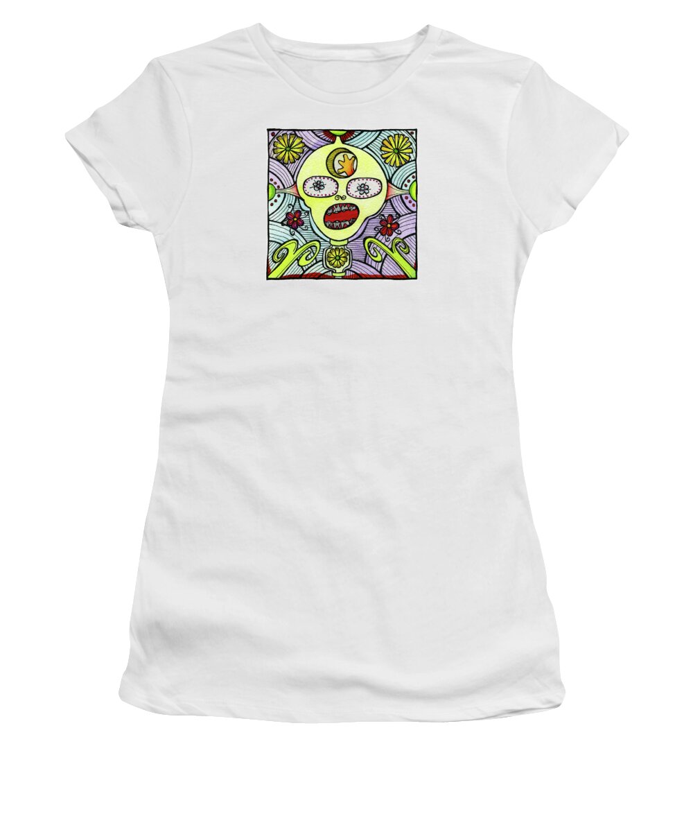 Paintings Women's T-Shirt featuring the painting Besty by Dar Freeland
