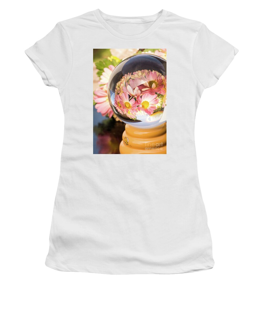 Photography Women's T-Shirt featuring the photograph Busy Bee #1 by Deborah Klubertanz