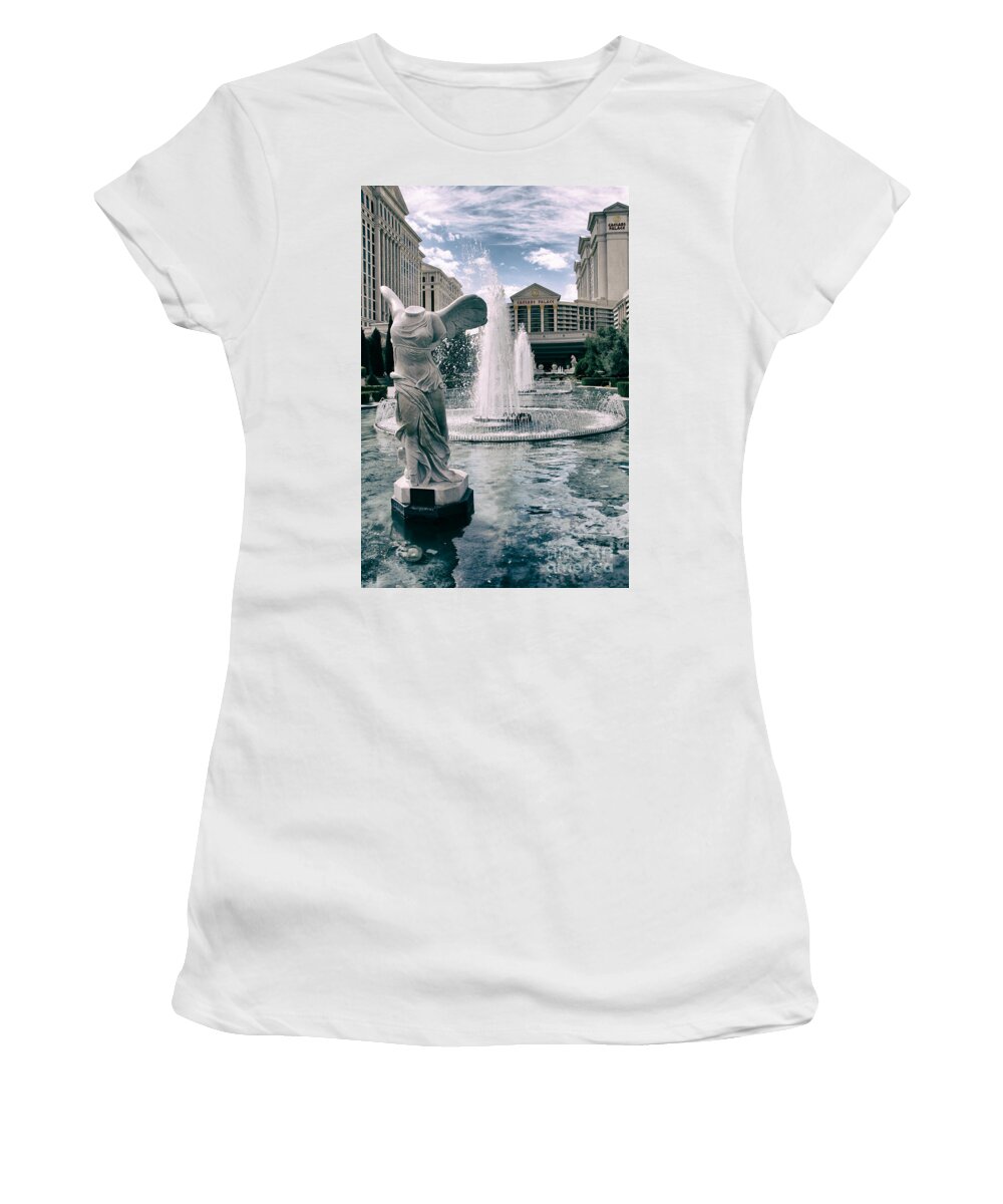 Caesars Palace Women's T-Shirt featuring the photograph Caesar's Palace by Mariola Bitner