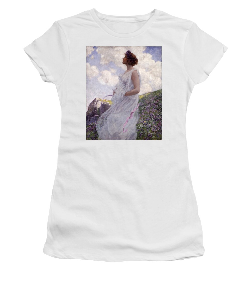 George Hitchcock Women's T-Shirt featuring the painting Calypso #1 by George Hitchcock