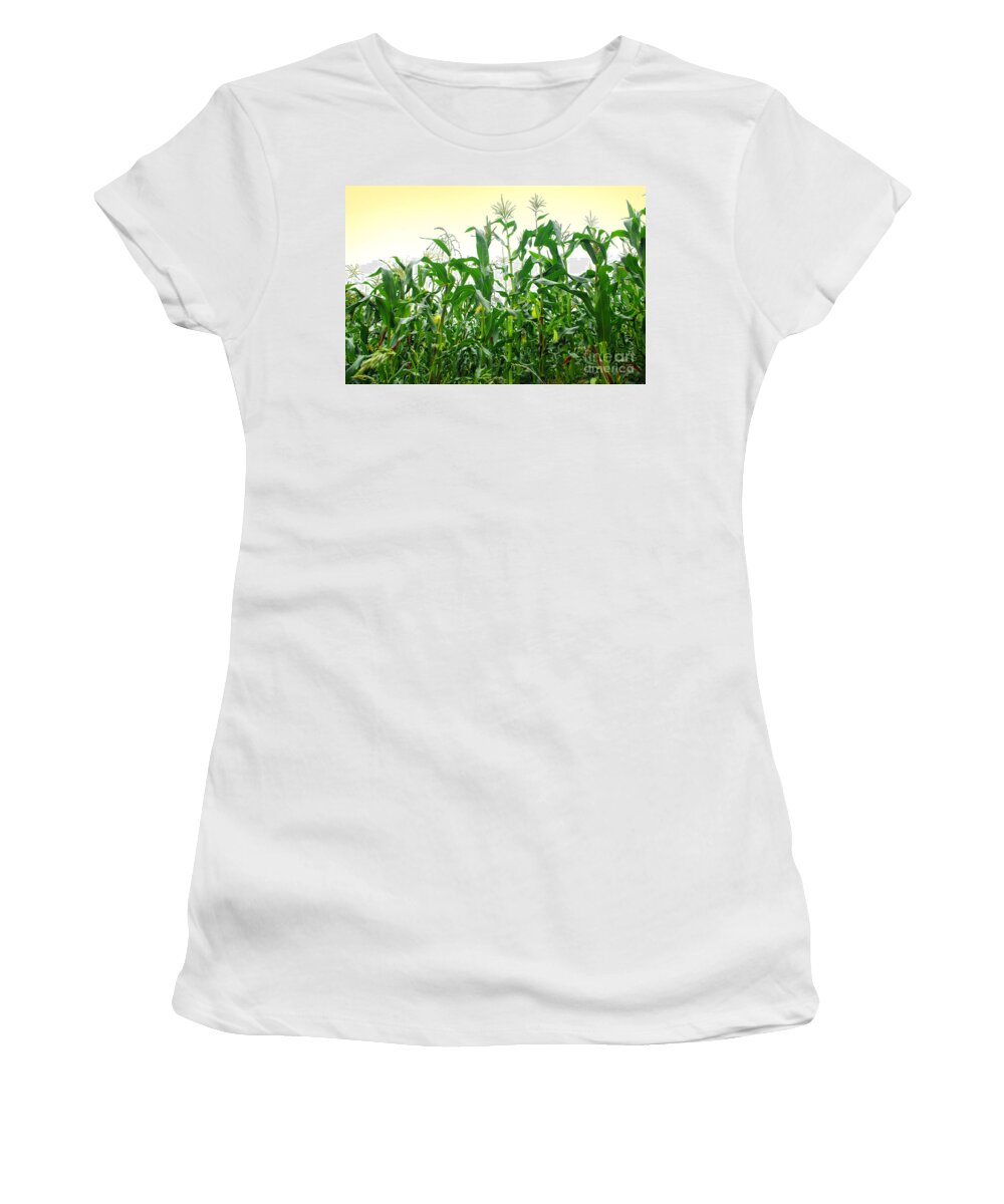 Agriculture Women's T-Shirt featuring the photograph Corn Field #1 by Carlos Caetano