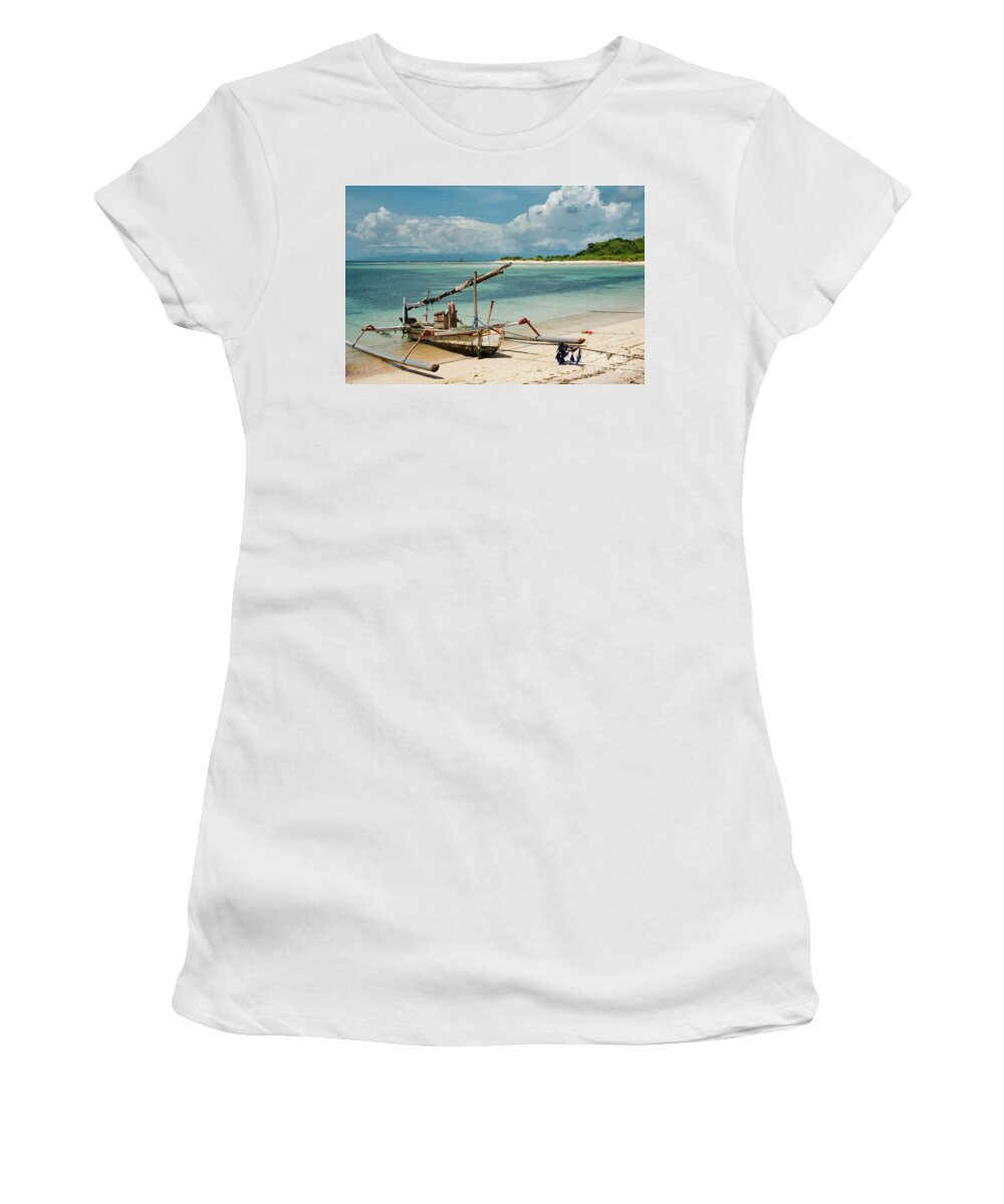 Coast Women's T-Shirt featuring the photograph Fishing Boat #2 by Werner Padarin