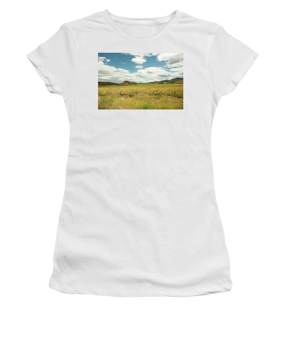  Women's T-Shirt featuring the photograph Golden Meadows #1 by Carl Wilkerson