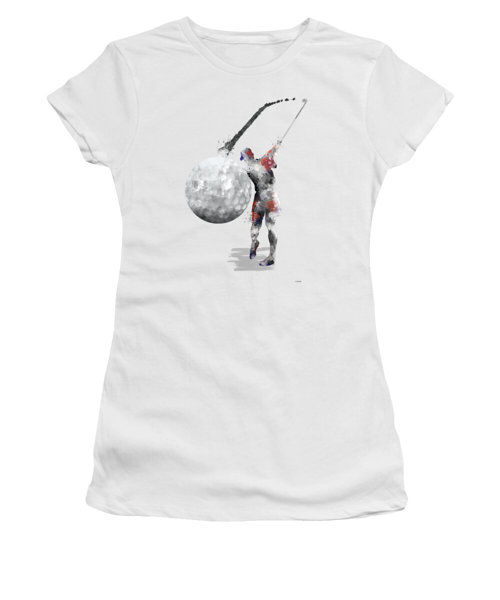 Golf Player Women's T-Shirt featuring the digital art Golf Player #1 by Marlene Watson