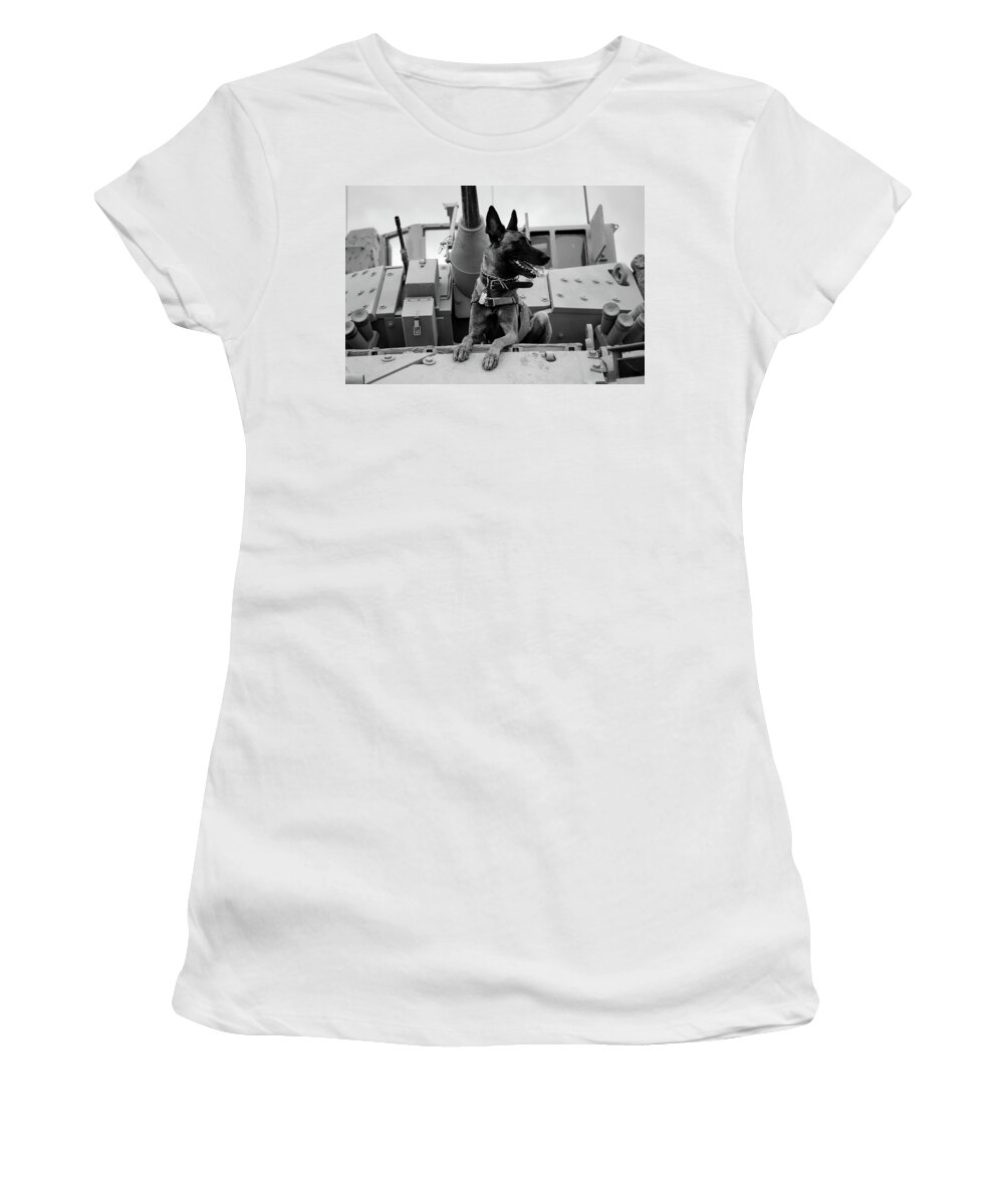 Tank Women's T-Shirt featuring the photograph Military Buddy #1 by Mountain Dreams