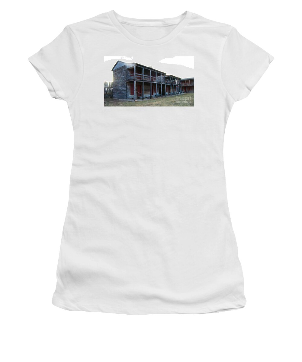 Fort Women's T-Shirt featuring the photograph Old Fort Madison #1 by George D Gordon III