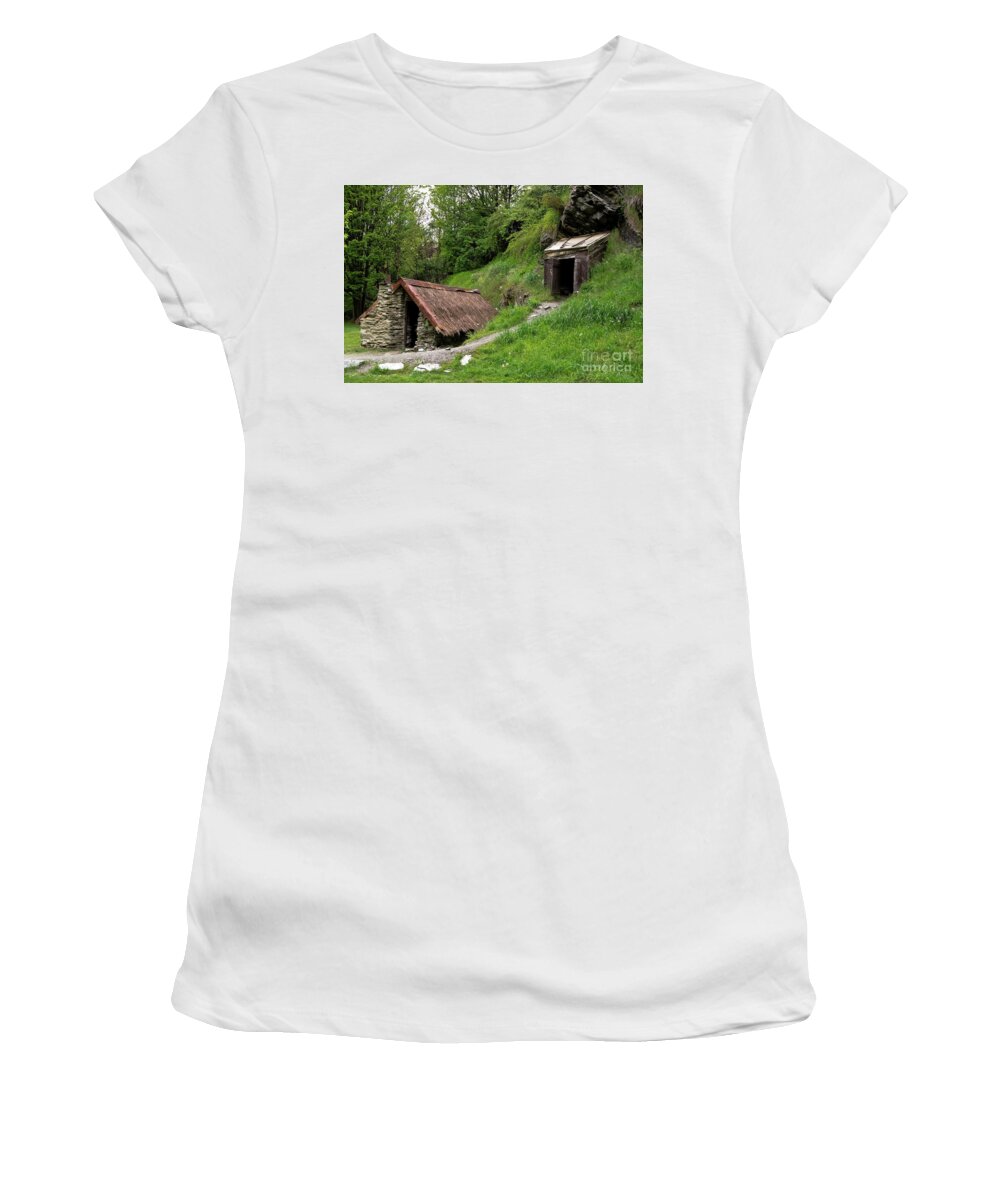 Queenstown Women's T-Shirt featuring the photograph Old Hut #2 by Yurix Sardinelly