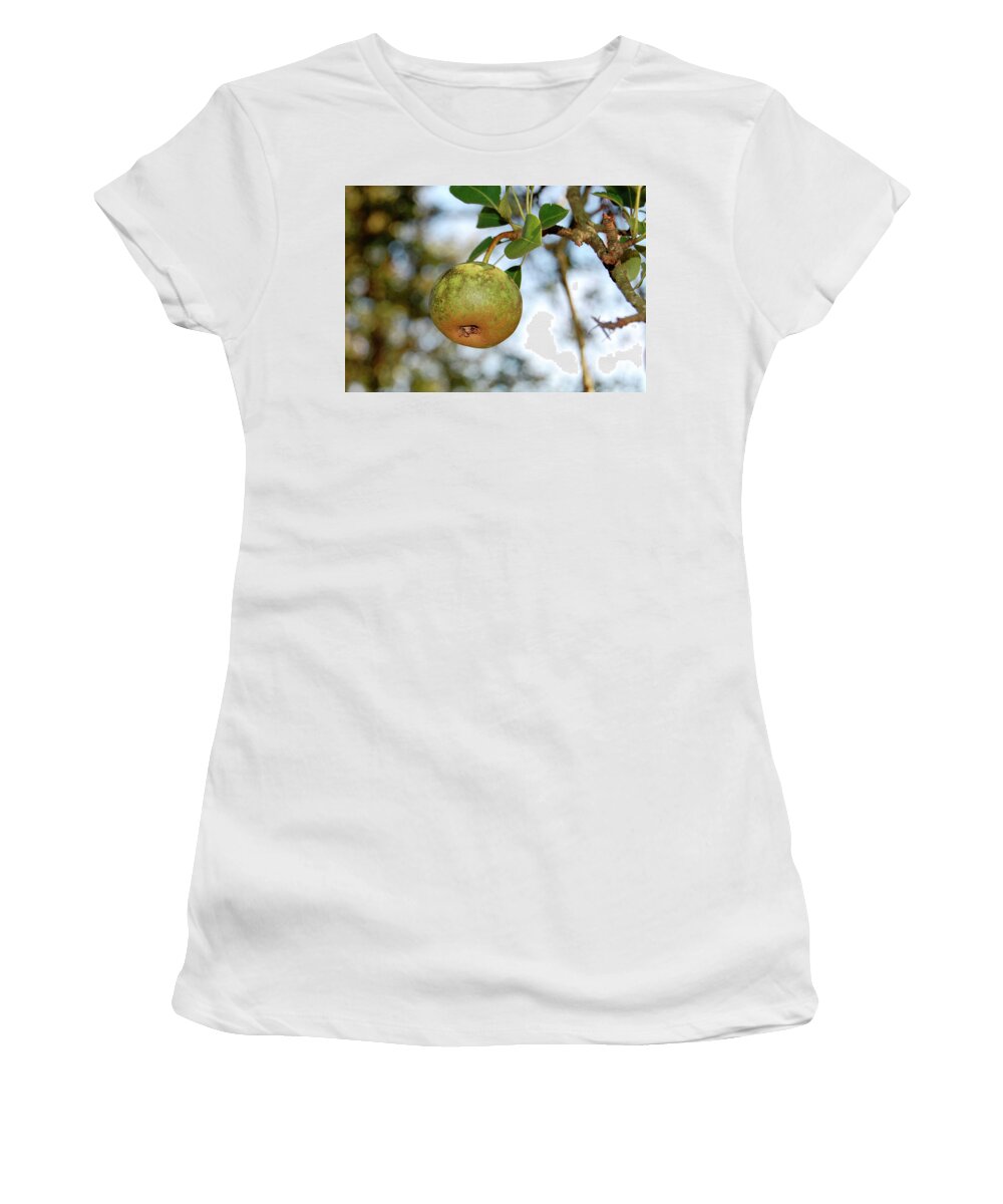 Pear Women's T-Shirt featuring the photograph Pear #1 by Amber Flowers