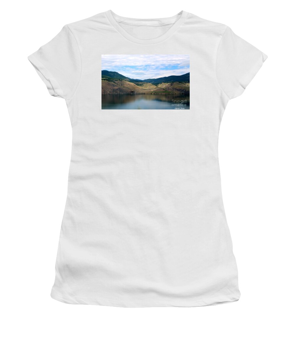 Revelstoke Area Women's T-Shirt featuring the photograph Reflections #1 by Elfriede Fulda
