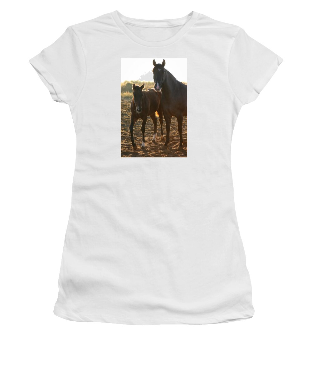 Horses Women's T-Shirt featuring the photograph Texas Mare #1 by Diane Bohna