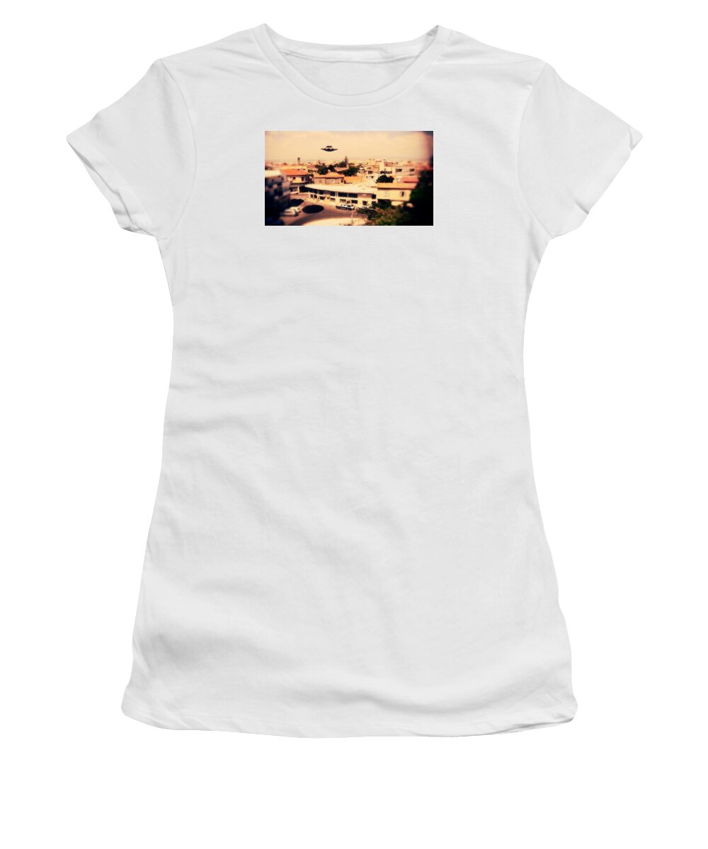 Ufo Women's T-Shirt featuring the photograph UFO Sighting #1 by Esoterica Art Agency