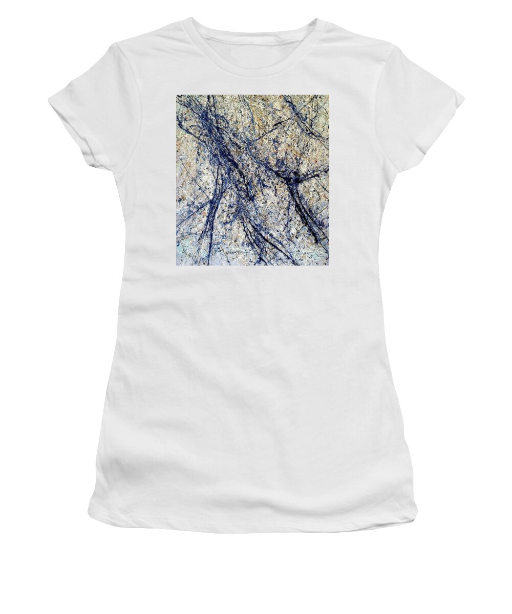 Abstract Women's T-Shirt featuring the painting Composition #10 by Natalia Astankina