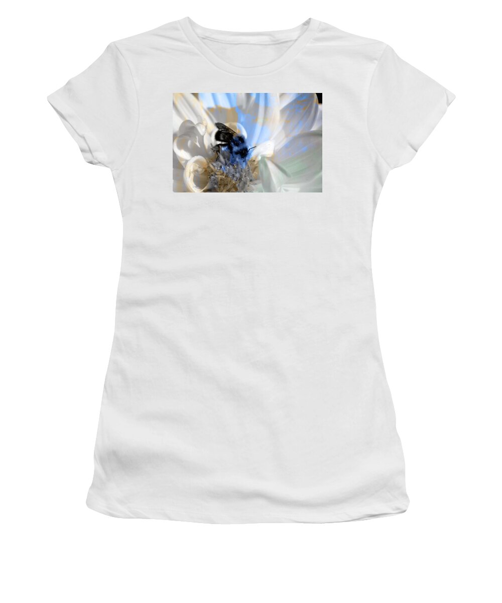 Texture Women's T-Shirt featuring the photograph Texture Flowers #12 by Prince Andre Faubert