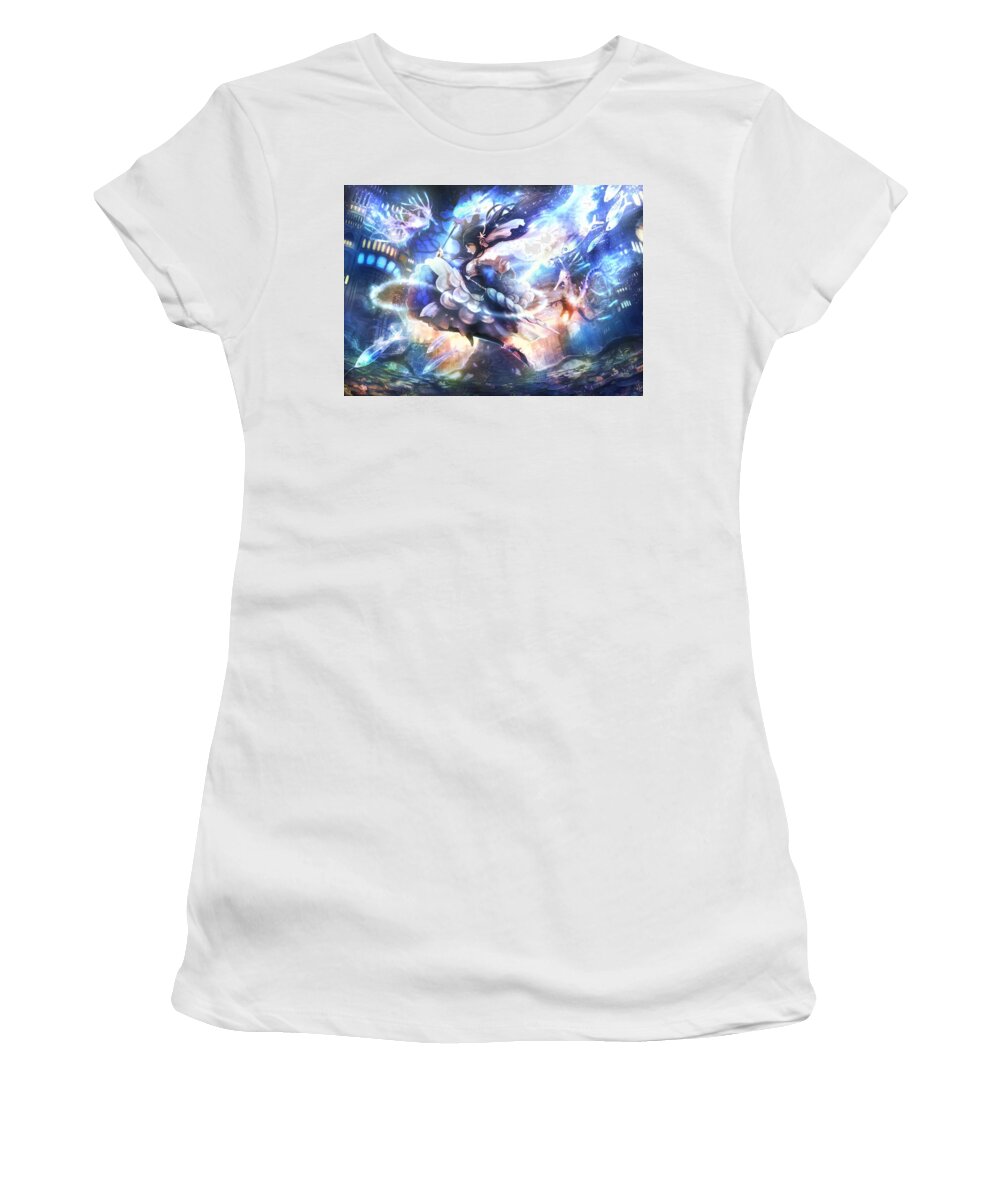 Original Women's T-Shirt featuring the digital art Original #122 by Super Lovely
