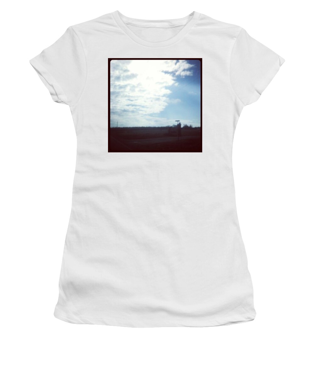 Blur Women's T-Shirt featuring the photograph Blurred by Haley Marie Theoboldt