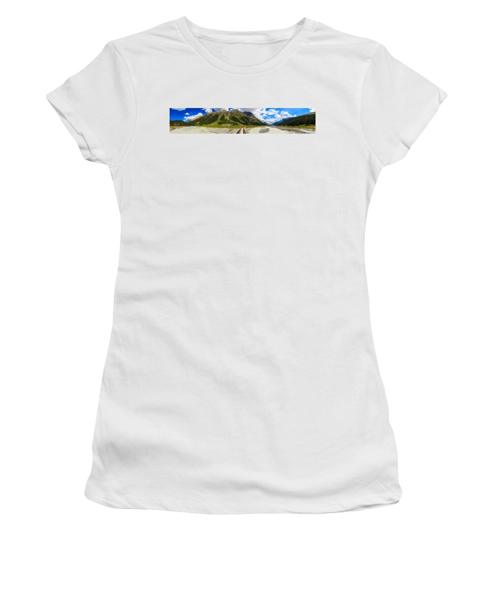 Bavarian Women's T-Shirt featuring the photograph Swiss Mountains #16 by Raul Rodriguez