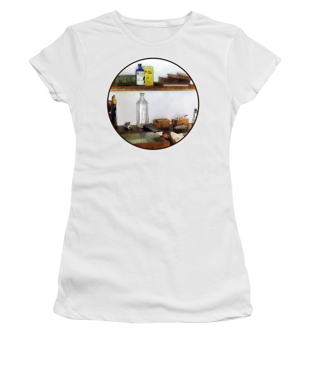 Doctor Women's T-Shirt featuring the photograph 19th Century Veterinarian's Office by Susan Savad