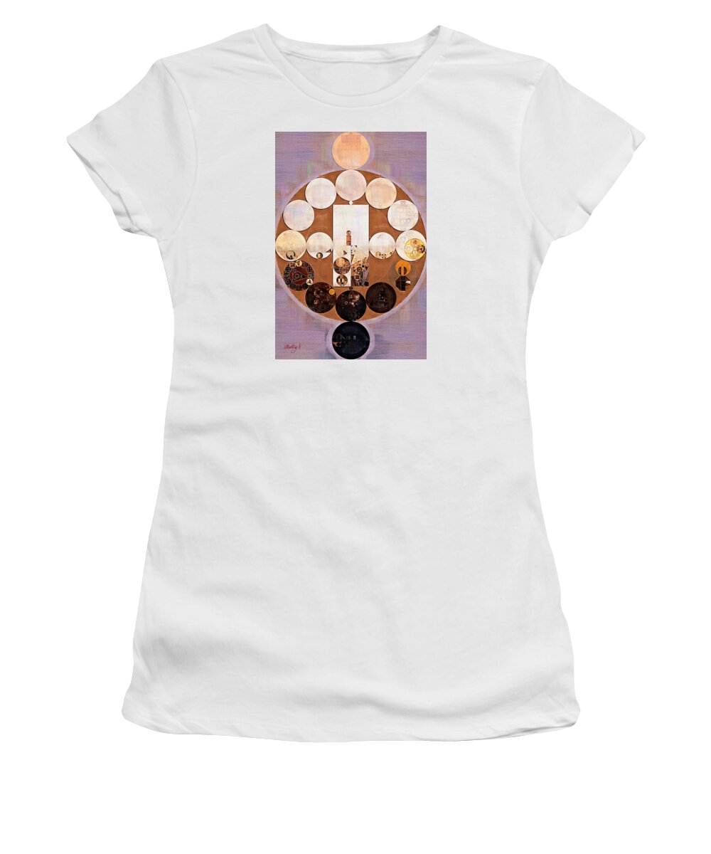 Piece Women's T-Shirt featuring the digital art Abstract painting - Dust storm #2 by Vitaliy Gladkiy
