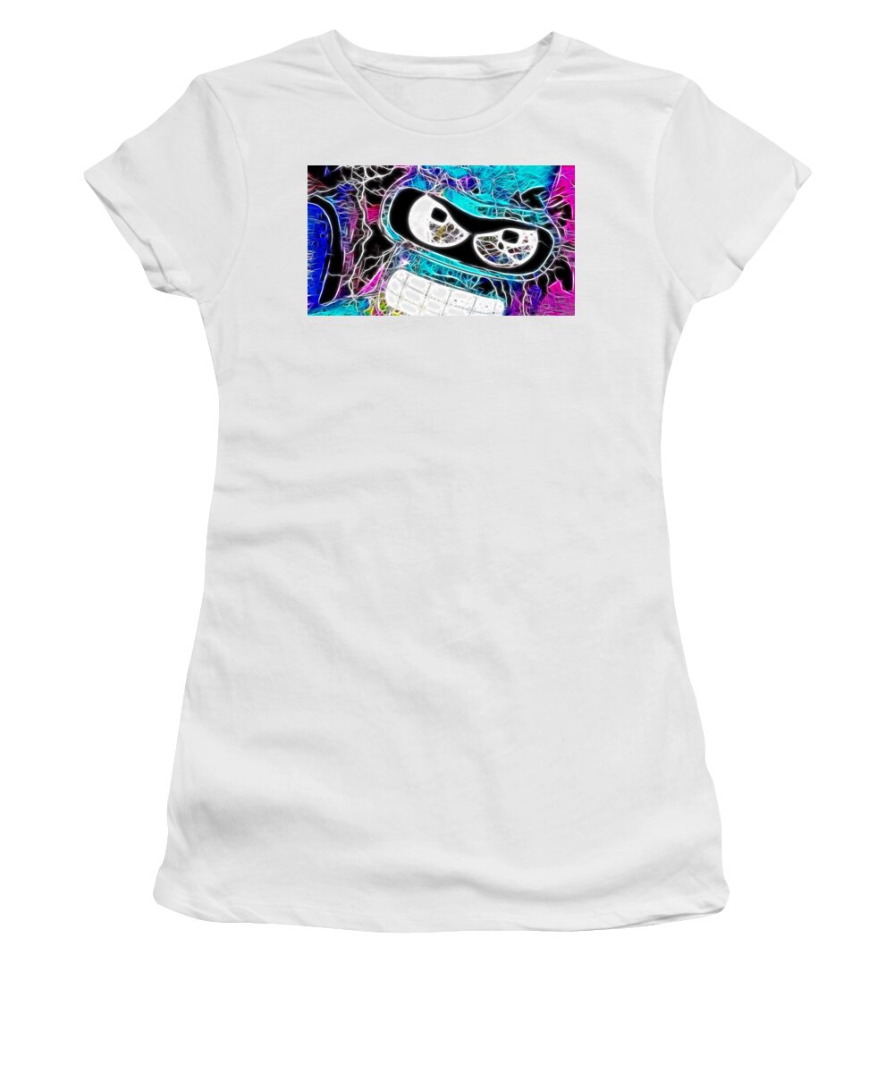 Futurama Women's T-Shirt featuring the digital art Futurama #2 by Maye Loeser