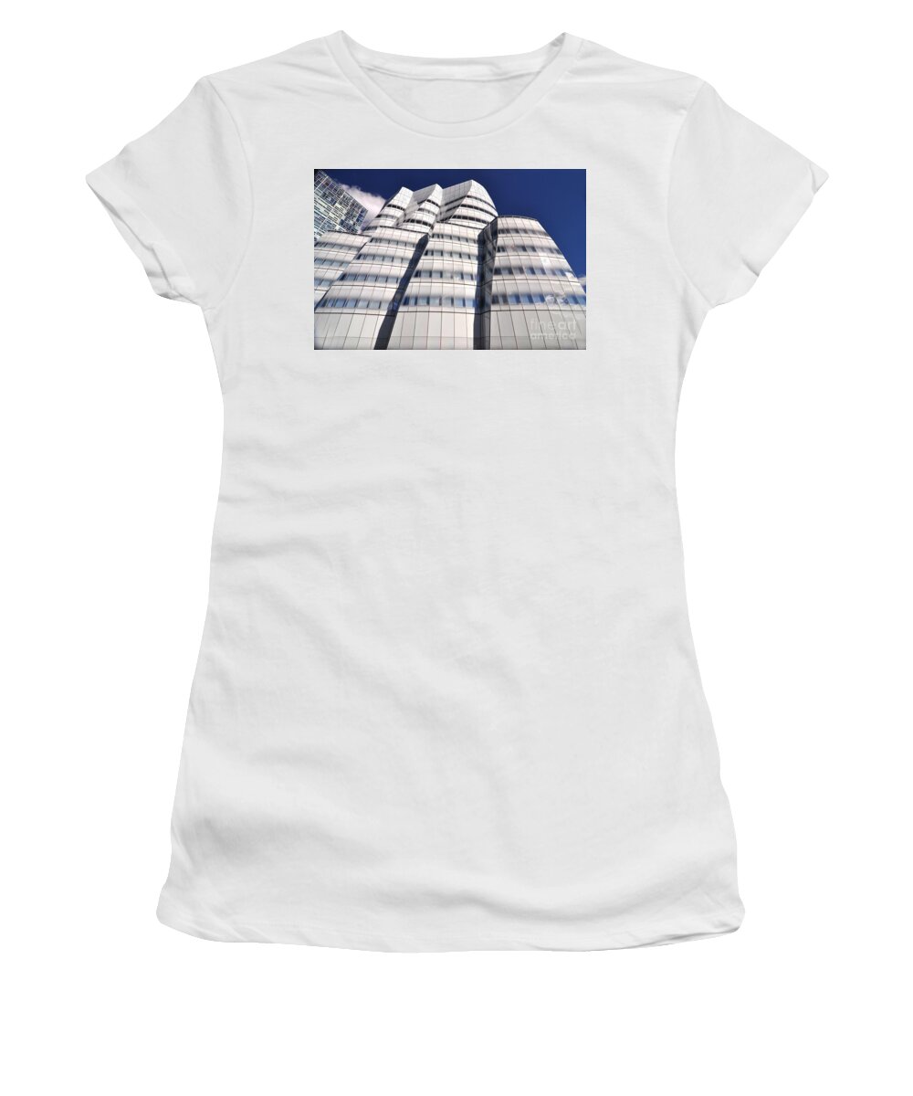 Nyc Women's T-Shirt featuring the photograph IAC Building #3 by Mark Gilman