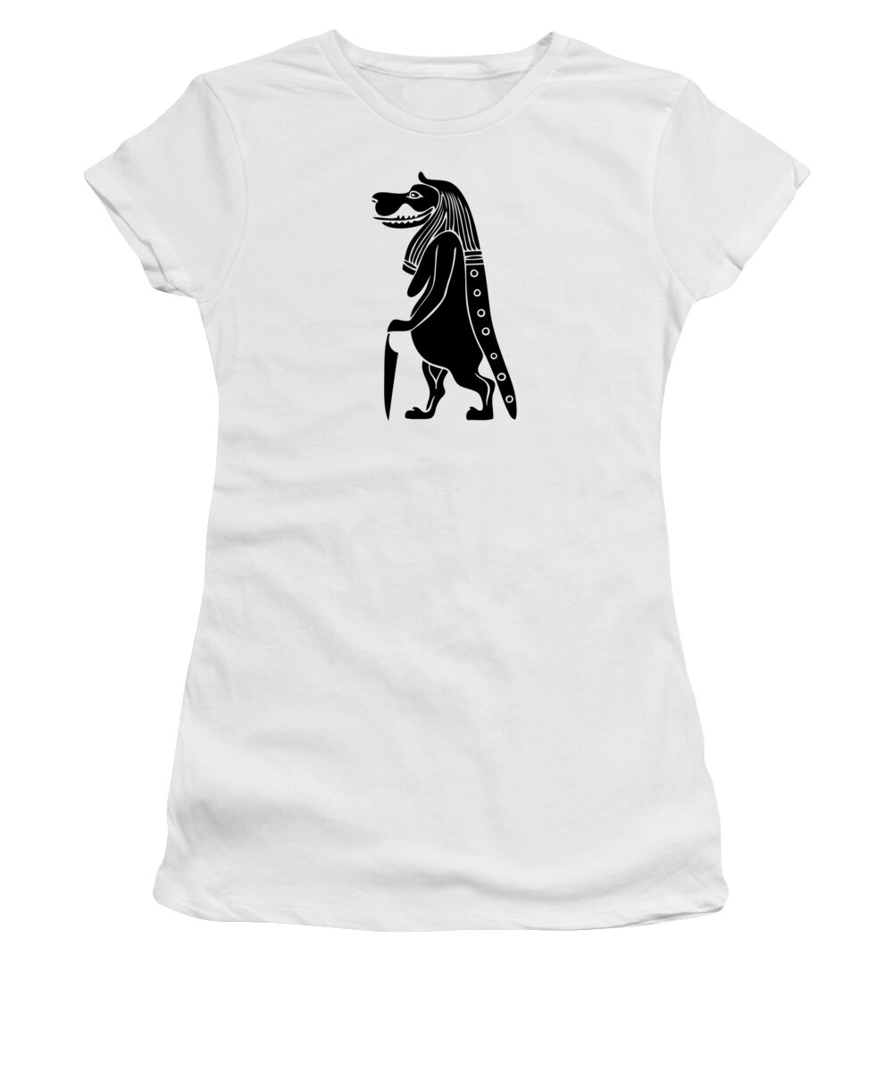 Creature Women's T-Shirt featuring the photograph Taweret - mythical creature of Ancient Egypt #2 by Michal Boubin