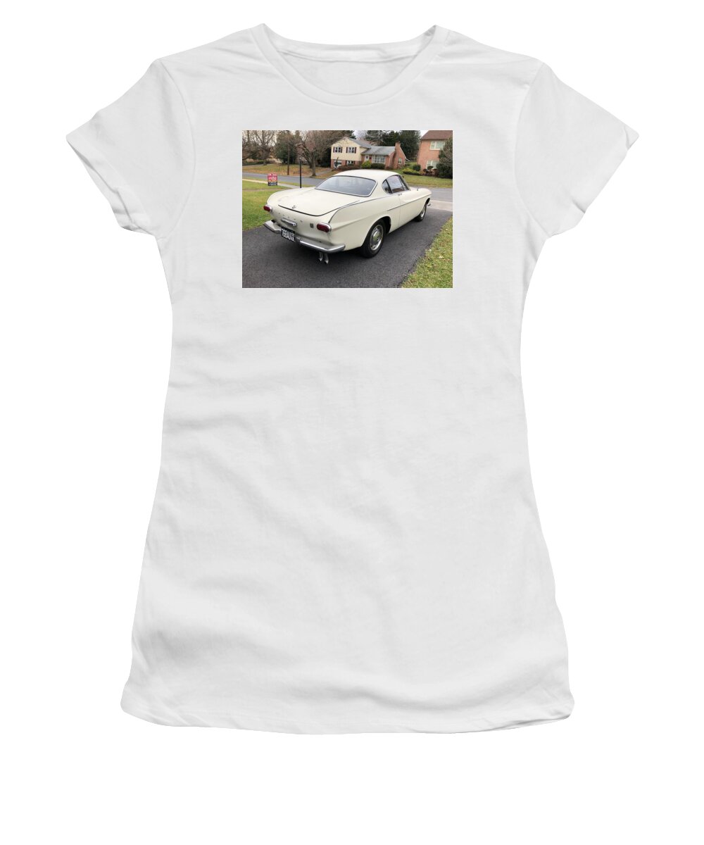 Volvo 1800s Women's T-Shirt featuring the photograph Volvo 1800S #2 by Jackie Russo