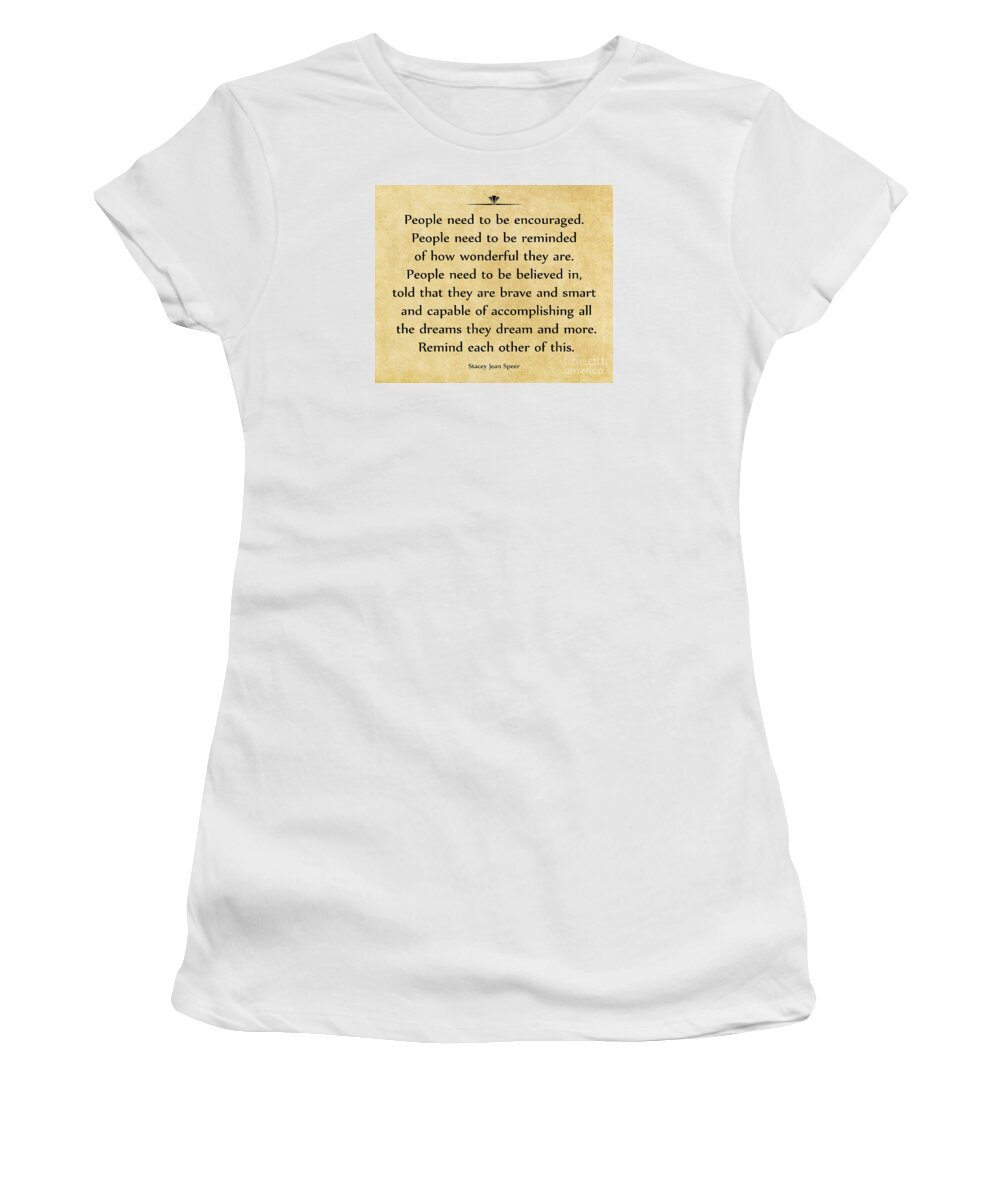 Stacey Jean Speer Women's T-Shirt featuring the photograph 244- Stacey Jean Speer by Joseph Keane
