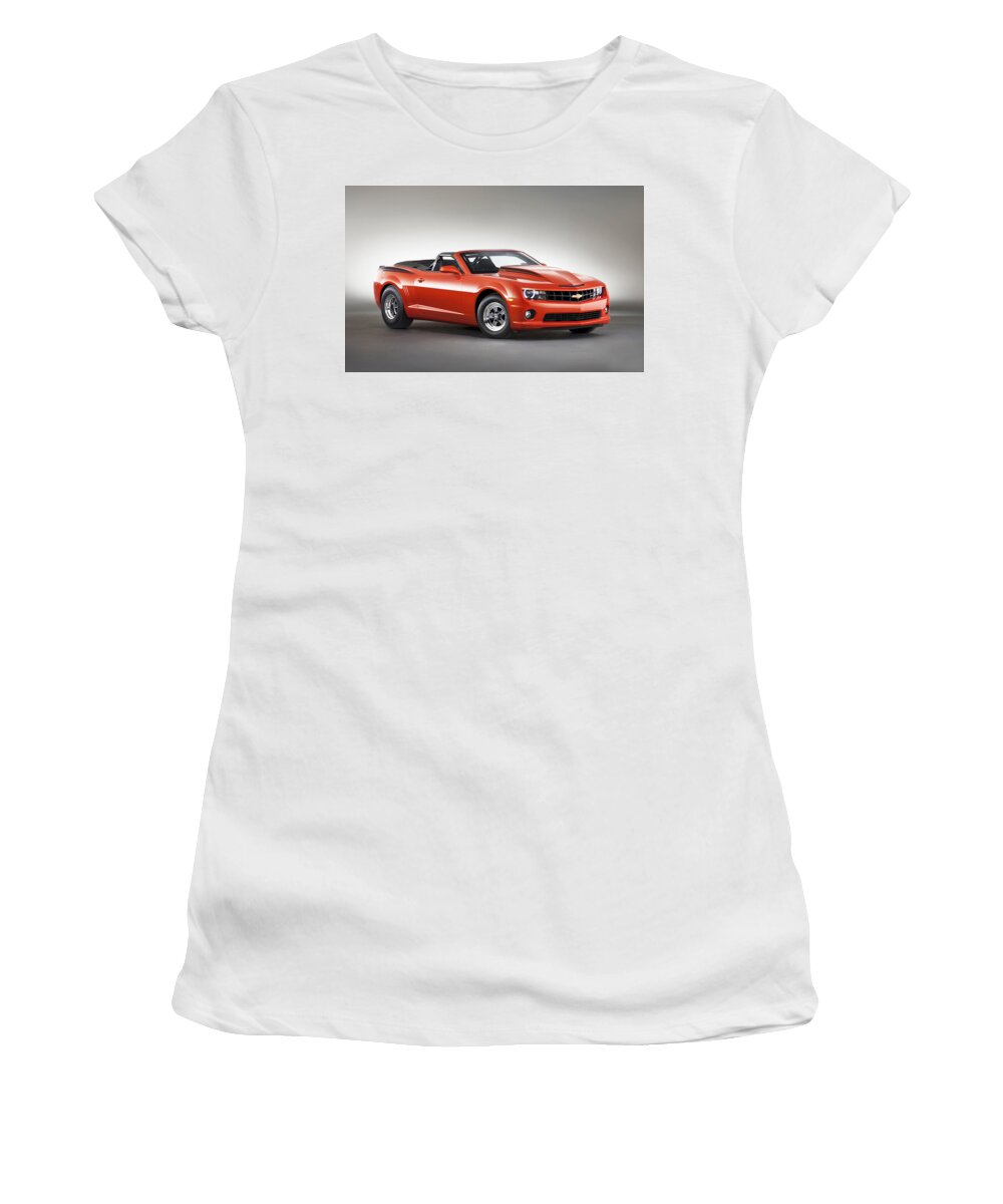 Chevrolet Camaro Women's T-Shirt featuring the photograph Chevrolet Camaro #3 by Jackie Russo