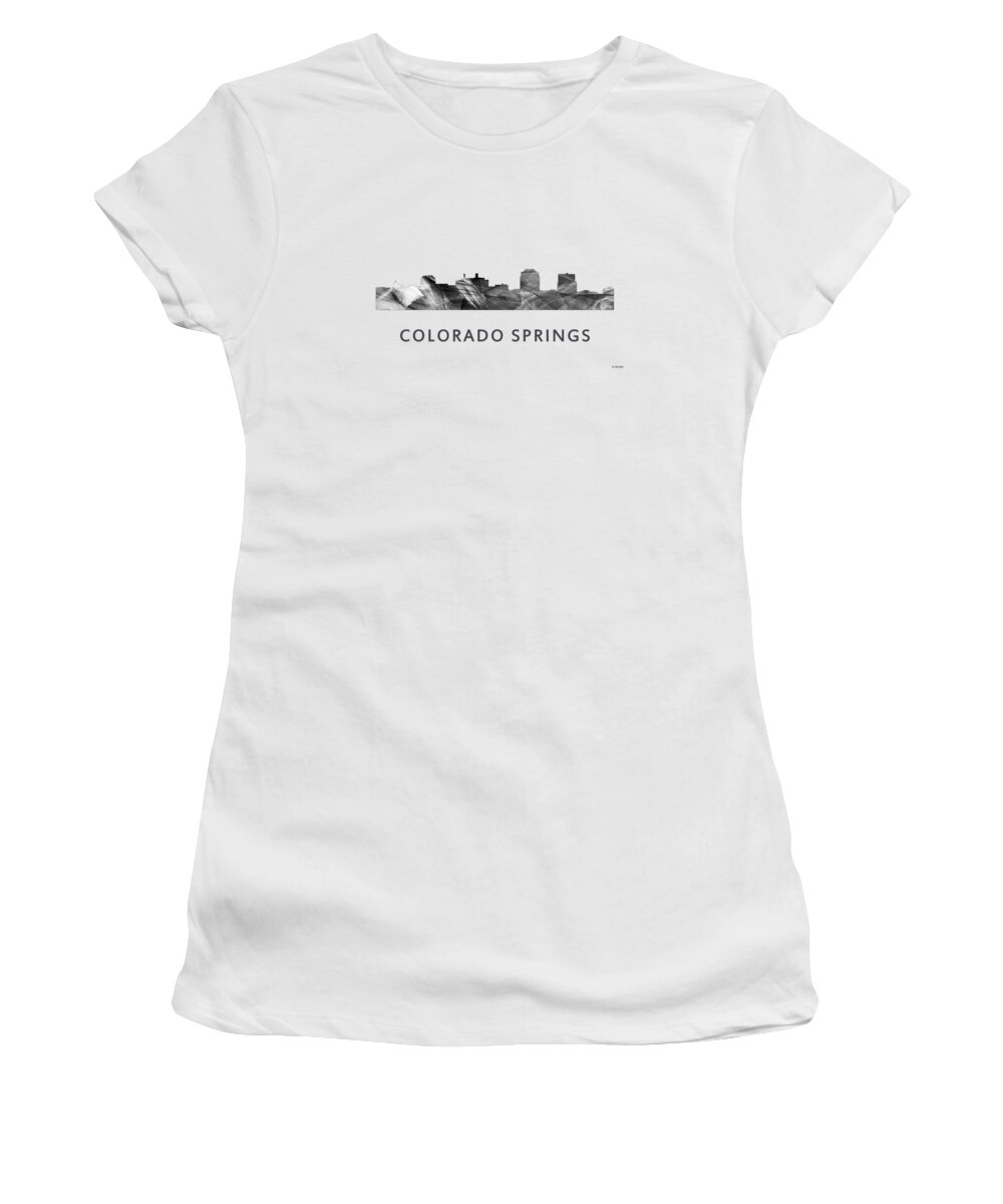 Colorado Springs Colorado Women's T-Shirt featuring the digital art Colorado Springs Colorado #3 by Marlene Watson