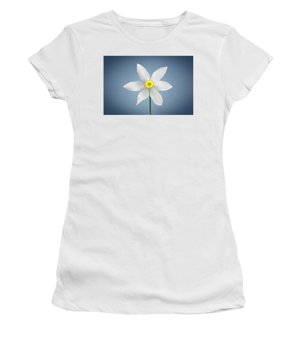 Clock Women's T-Shirt featuring the photograph Flower Paradise #3 by Bess Hamiti