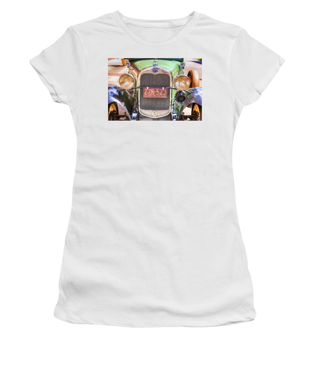 Vintage Women's T-Shirt featuring the photograph Ford Model A #3 by Chris Smith